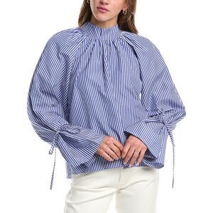 Colette Rose Womens  High Neck Top, Blue